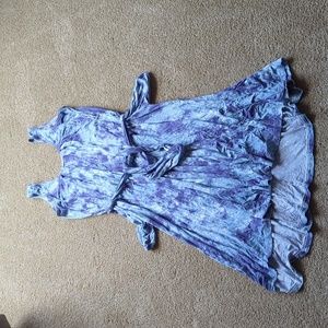 Latched Mama tie die midi nursing/ maternity dress